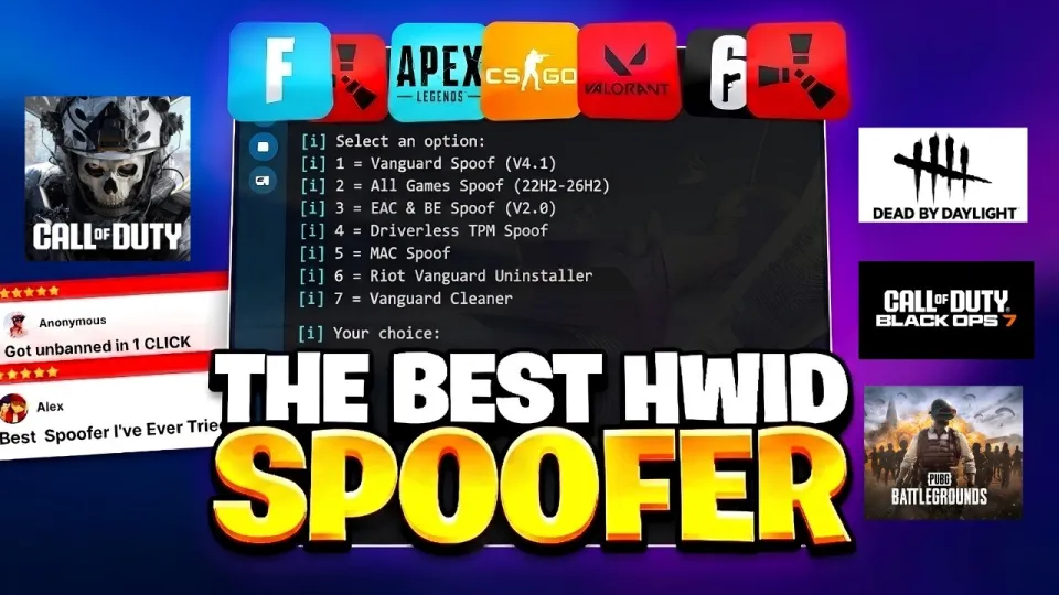 HWID Spoofer Remove Any Game Bans Permanently